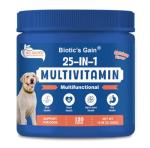 Biotic's Gain 25-in-1 Dog Multivitamins, Chicken Chews