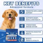 Biotic's Gain 25-in-1 Dog Multivitamins, Chicken Chews