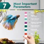 7-in-1 Aquarium Test Strips for Freshwater & Saltwater
