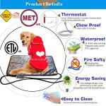 Heated Dog Bed Mat - Waterproof & Easy Clean