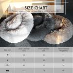 Fluffy Donut Bed for Large Dogs and Cats