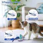 Interactive Flappy Fish Cat Toy with Catnip