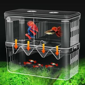 Large Aquarium Fish Breeding Box with Divider