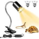 Reptile Heat Lamp with Clamp and Timed Settings