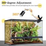 Reptile Heat Lamp with Clamp and Timed Settings