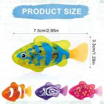 4 Pack Interactive LED Fish Toys for Cats