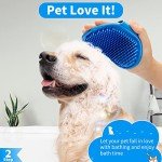 Comotech 3PCS Dog Bath Brush Set - Blue