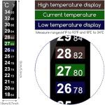 Fish Tank Thermometer Temperature Strip - Dual Scale