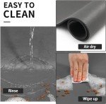 Absorbent Dog Feeding Mat - Dark Grey 12''x19