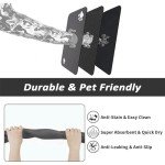 Absorbent Dog Feeding Mat - Dark Grey 12''x19