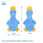 Interactive Squeaky Dog Chew Toy - Crinkle Duck