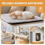 Self-Warming Cat Bed for Indoor and Outdoor Pets