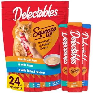 Delectables Squeeze Up Cat Treat Variety Pack