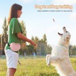 AWINNER Dog Treat Pouch with Adjustable Belt - Pink