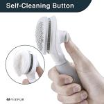 Self-Cleaning Cat Brush for Shedding and Grooming