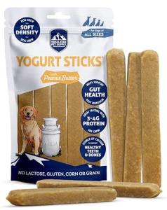 Peanut Butter Himalayan Yogurt Dog Chew Sticks