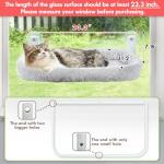 Cordless Cat Window Perch with Strong Suction Cups