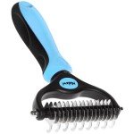 Pet Deshedding Tool for Dogs and Cats - Blue