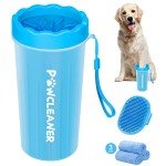 Comotech Dog Paw Cleaner with Bath Brush & Towels