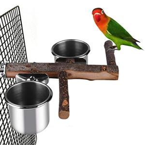 Stainless Steel Bird Feeder with Perch Platform