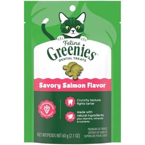 Savory Salmon Greenies Feline Dental Cat Treats