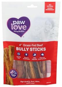 Paw Love Bully Stick Dog Chew, 3 OZ