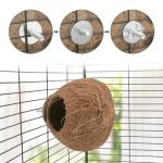 Coconut Nest Swing for Birds and Small Pets