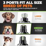 Quiet Dog Nail Grinder with LED Lights and 2 Speeds