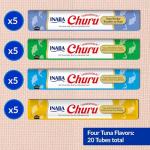 Inaba Churu Tuna Lickable Cat Treats, 20 Tubes