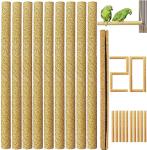 20 Pack Bird Perch Sand Covers - 7.5" Long