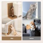 EHEYCIGA L-Shaped Cardboard Cat Scratcher with Toy