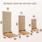 EHEYCIGA L-Shaped Cardboard Cat Scratcher with Toy