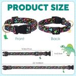 2 Pack Adjustable Dog Collars with Animal Charms
