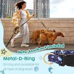 2 Pack Adjustable Dog Collars with Animal Charms