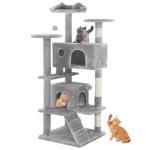 Multi-Level Cat Tree Tower with Scratching Post