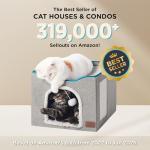 Cozy Large Cat Cave Bed for Indoor Cats