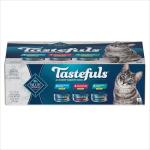 Blue Buffalo Tastefuls Natural Flaked Wet Cat Food Variety Pack, Tuna, Chicken and Fish & Shrimp Entrées in Gravy 5.5-oz Cans (12 Count - 4 of Each)