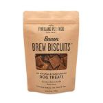 CRAFTED BY HUMANS LOVED BY DOGS Portland Pet Food Company Bacon Brew Biscuit Dog Treats (1 Pack, 5 oz Bag) – All Natural, Human-Grade, USA-Sourced and Made