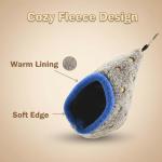 MuYaoPet Bird Parrot Nest Hammock for Parakeet Conure Lovebird Small Animal Hamster Sugar Glider Hanging Bed Hideout House (S(Length:6.2inch), Gray)