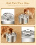 Stainless Steel Cat Water Fountain with Filters