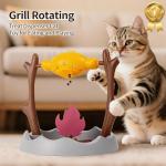 Cat BBQ Treat Dispensing Toy and Feeder