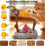 Cat BBQ Treat Dispensing Toy and Feeder