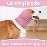 Dog Calming Hoodie and Ear Wraps for Anxiety