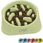 Zenify Large Dog Bowl Slow Feeder - Light Green