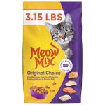 Meow Mix Original Choice Dry Cat Food, 3.15 lb