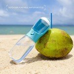 Portable Dog Water Bottle with Food Container