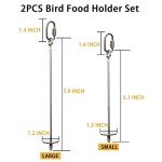 2-Pack Stainless Steel Bird Food Skewers
