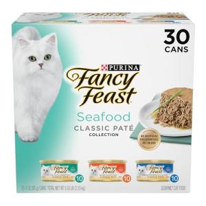 Purina Fancy Feast Seafood Grain-Free Cat Food Pack