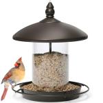 Chew-Proof Metal Roof Bird Feeder for Outdoors