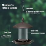 Chew-Proof Metal Roof Bird Feeder for Outdoors